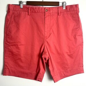 NEW Polo Ralph Lauren Shorts Mens 38 Red Chino Classic‎ Fit 9" Flat Front